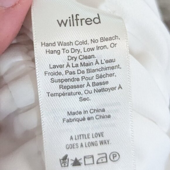 Aritzia Wilfred white Melodie sleeveless romper with ruffle straps - Picture 7 of 7